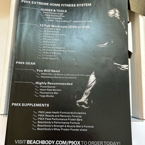 P90X DVD Workout Base Kit, Home Gym Bodyweight Exercise Program, Beach Body - Picture 6 of 7